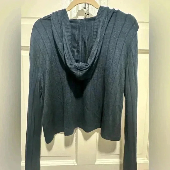 Athleta Harmony Pose Hoodie Sweatshirt Size Small Midnight Navy Color EUC - Picture 4 of 6